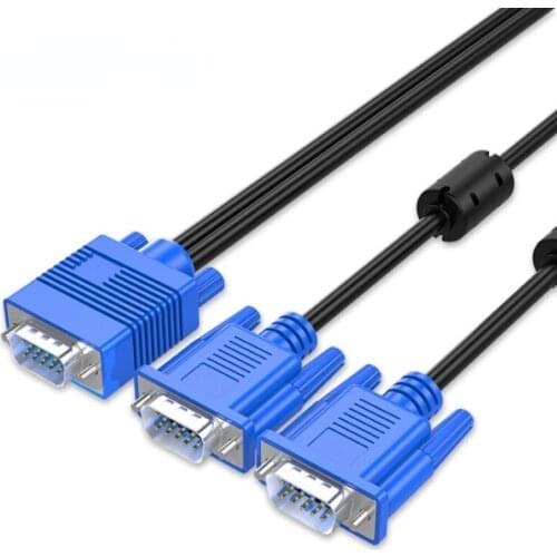 VGA Splitter One Point Two Computer Synchronization Projector Cable HD Video Extender TV Vga Cable