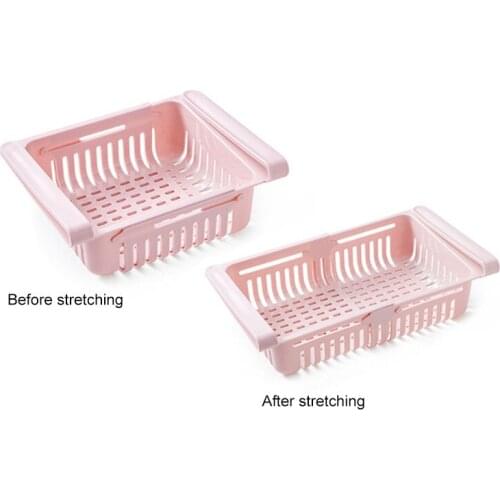 Refrigerator Storage Rack Fridge Freezer Shelf Holder Drawer Organiser Storage Holders Kitchen Organizer Adjustable Kitchen