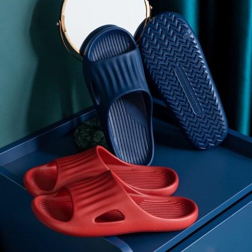 Slipper women soft thick-soled men home non-slip bathroom bath EVA home slippers couple home slippers men shoes