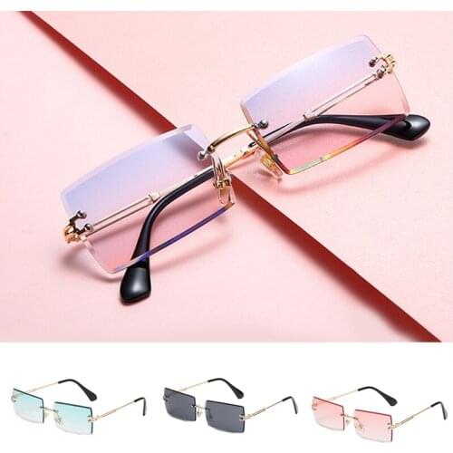 Sun Glasses Frameless Comfortable Nose Pads Firm Hinges Smooth Opening Closing Fashion Glasses NYZ Shop
