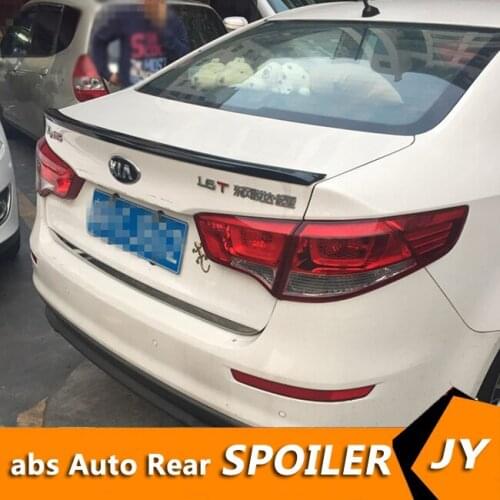 For KIA Rio Spoiler 2011-2015 K2 spoiler High Quality ABS Material Car Rear Wing Primer Color Rear Spoiler