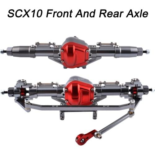 High Quality Rc Car Complete Alloy Front And Rear Axle With Arm CNC Machined For 1:10 Rc Crawler AXIAL SCX10 RC4WD