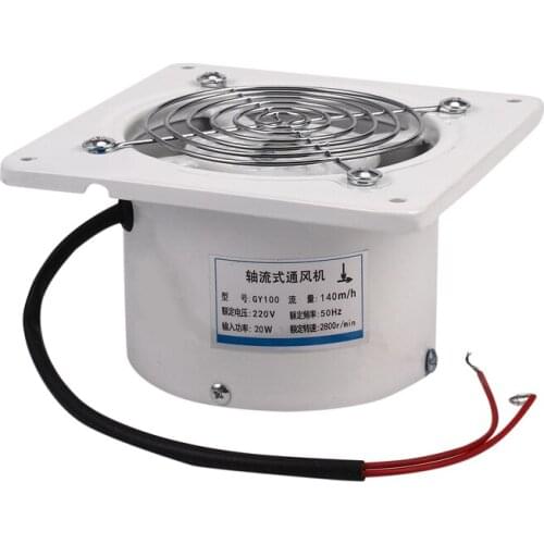 4 Inch 20W 220V Ventilating Exhaust Extractor Fan Window Wall Kitchen Toilet Bathroom Duct Booster Blower Air Clean Cooling Vent
