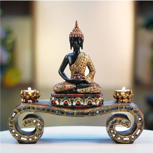 Southeast Asian style statues candlesticks housewarming gift new home furnishings home decorations crafts ornaments porch