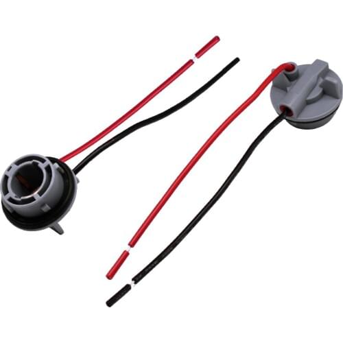 YUNPICAR 1156 BA15S P21W Wiring Harness Sockets Adapter For LED Bulbs Turn Signal Lights Backup Lights Time Running Lamps 2Pcs