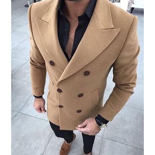 2018 Tailored Brown Tweed Suit Men Groom Wedding Suits Slim Fit 2 Piece Tuxedo Prom Custom Blazer Terno Masuclino Jacket+Pant