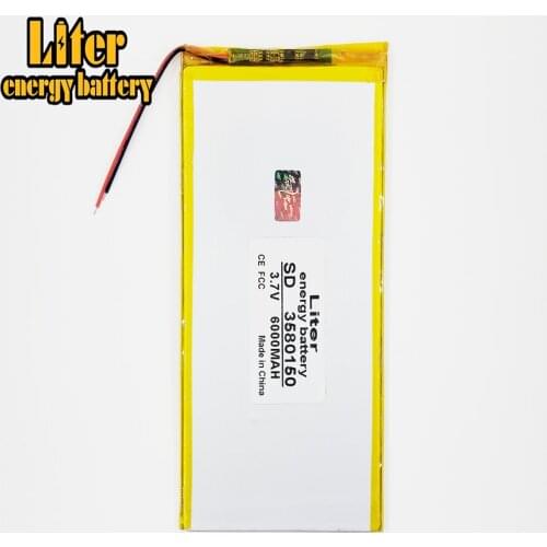 3.7V 1PCS large capacity polymer lithium battery 3580150 6000mAh handheld computer charging treasure general Tablet PC