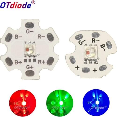 50PCS LED RGB 3W SMD3535 XPE Cree Led Beads 3535 Diode Ceramic Crafts Chip for Flashlight Stage Lamp Full Color On 20mm/16mm PCB