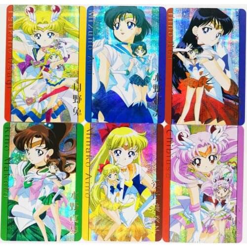 6pcs/set Sailor Moon Toys Hobbies Hobby Collectibles Game Collection Anime Cards