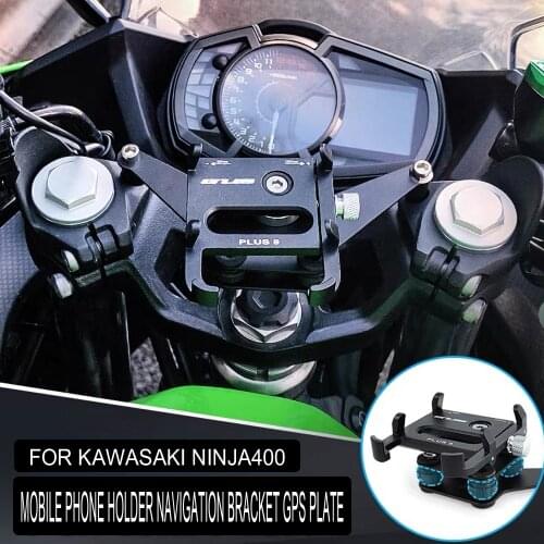 Shock Absorber Mobile Phone Holder GPS Navigation Handlebar Bracket Extension For KAWASAKI NINJA400 Z400