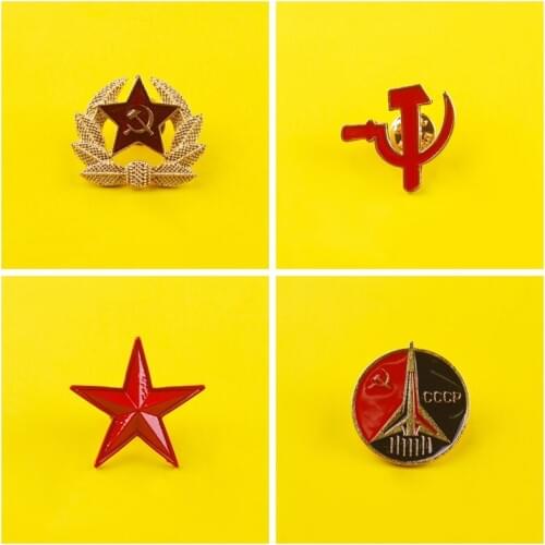 Brooch Military Icon On The Backpack Cccp Metal Badges On Clothes Lapel Pin Bags Badge Gifts Honor Paired Jewelry Pin For Jacket