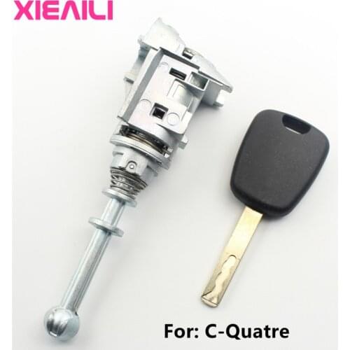XIEAILI OEM Left Door lock Cylinder Auto Door Lock Cylinder For Citroen C-Quatre With 1Pcs Key S415