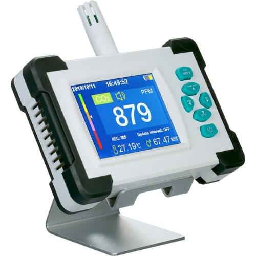 Carbon Dioxide Detector CO2 Meter Tester Air Quality Detector with Storage Case co2 detector co2 sensor monitor