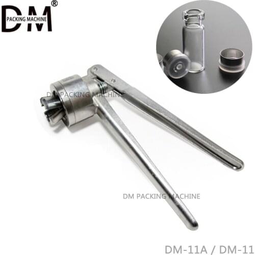 DM 11mm Manual vocational Vial Crimper Stainless Steel Flip Off Caps Hand Sealing Machine