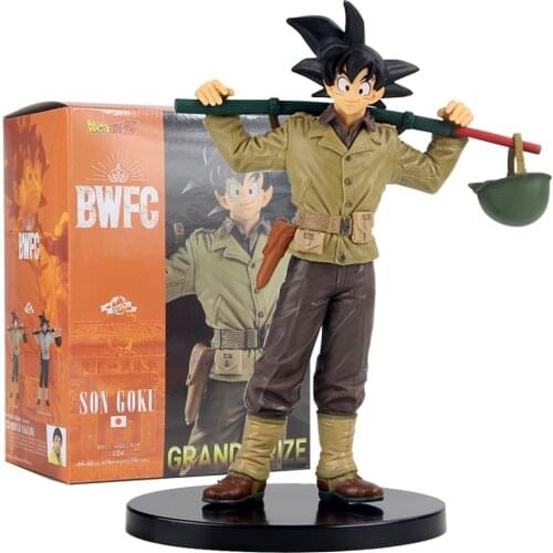 20cm Dragon Ball Z DBZ Anime Son Goku with Sword Weapoon Hat PVC Action Figure Cartoon Model Toy Kids GIft Brinquedos Decoration