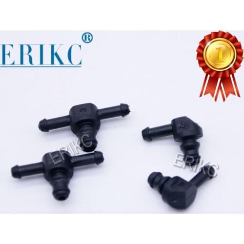 ERIKC 10pcs Return Oil Backflow for Bosch 110 Series Diesel Cr Parts Fuel Injector Plastic Three-way Joint Pipe