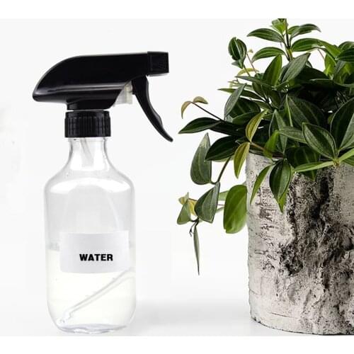 1pcs 280ML Transparent Spray Bottles Beauty Tool Accessories Portable Plastic Reusable Plants Flowers Water Sprayer Dual-use