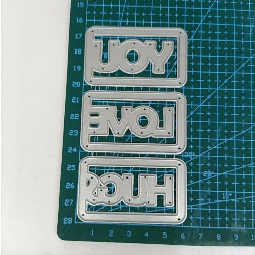 Hug You Frame Dies Scrapbooking New Arrival 2021 Metal Cutting Dies Christmas Card Making Supplies Stencils For Decoration