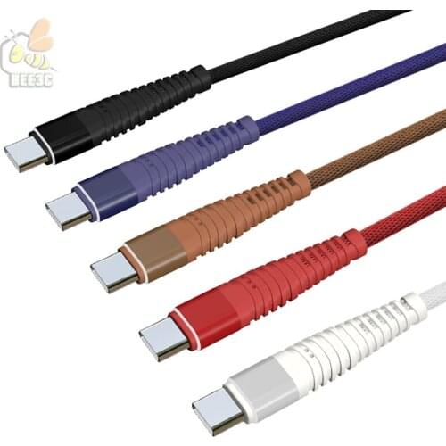 USB C Cable for Oneplus 2.4A USB Type C Fast Charge Data Cable for Xiaomi Mi5 Nintendo Switch Samsung S9 USB Type-C Cord 200pcs