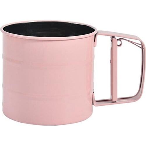 Kapmore 1pc Flour Sifter Creative Manual Stainless Steel Flour Sieve Baking Tool Mesh Sieve Baking Tools For Kitchen