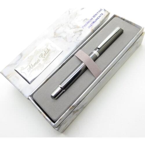 Wings Marble R145 Bright Titanium Chrome Roller Pen | İsme Special Pen | Gift Pen