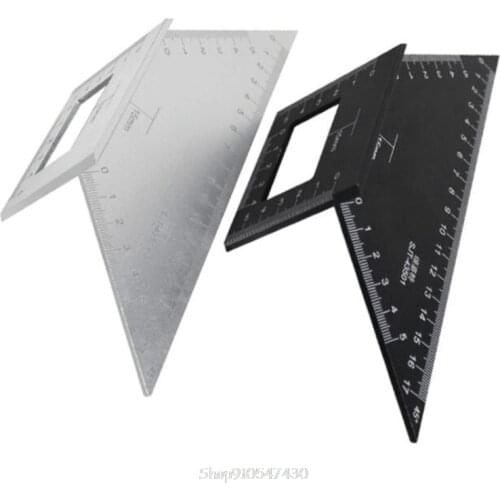 Multifunction Angle Ruler 45 90 Degree Gauge Measuring T Rule Aluminum Woodworking Carpenter Tool O14 20 Dropship