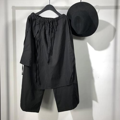 Owen Seak Men Pantskirt Casual Cross Pants high Street Wear Pants Mens Clothing Sweatpants Spring Harem Pants