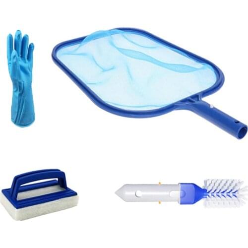 Swimming Pool Vacuum Cleaner Cleaning Tool Kit Suction Spary Jet Cleaner Head with Net for Swimming Pool Spa Pond Fountain 4pcs