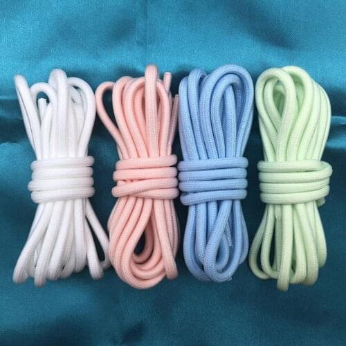 Suitable for coconut shoelaces 350v2 mens and womens round shredded fish atomized yeezy fluorescent green personalized blue