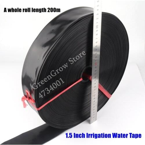10~100m 1.5" Φ40mm Agriculture Irrigation Watering Tape Garden Farm Water Saving Irrigation Lawn Spray Water Hose 0~7 Holes