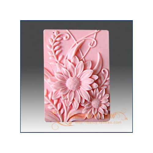Sunflower Silicone Soap mold Handmade 3d silicone mould DIY Craft molds S090