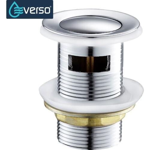 EVERSO Drain With Overflow Sink Drain Plugs Kitchen Sink Strainer Shower Drain Stopper Bathtub Bathroom Accessories