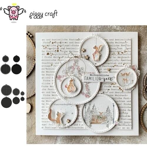 Piggy Craft metal cutting dies cut die mold Christmas hanging ball Scrapbook paper craft knife mould blade punch stencils dies