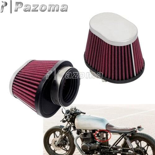 48mm 52mm Mushroom Motorcycle Air Filter Air Pods Cleaner For Harley Yamaha Kawasaki Honda Suzuki Custom Cafe Racer Air Cleaner