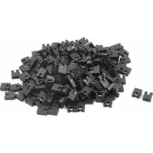 200Pcs DVD HDD PC Mainboard PCB Plugs Jumper Caps 2-Pin