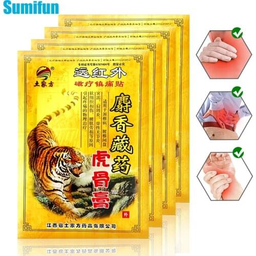24pcs Tiger Patch Powerful Analgesic Plaster Rheumatoid Arthritis Joint Pain Relief Patches Muscle Sprain Chinese Herbal Plaster