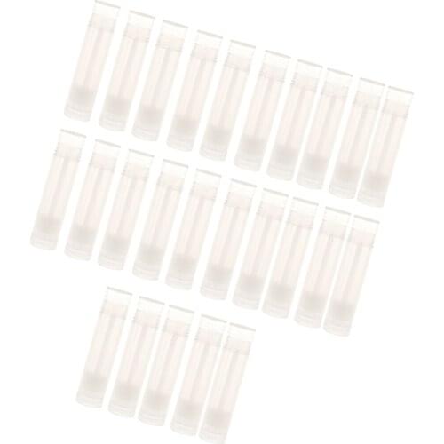 25pcs Travel Lip Balm Empty Tubes Lipstick Refillable Container Bottles 5g