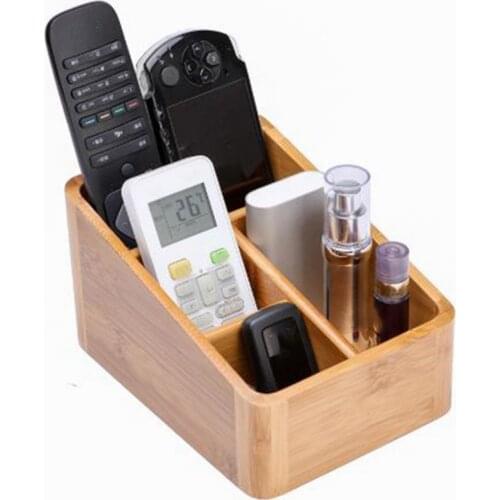 Remote Control Holder Key Collection Cosmetics Receipt Inclusion Organizer Storage Box Wooden Box Organizer Box ZM902