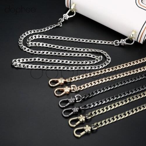 Dophee 1pc DIY Replacement Shoulder Bag Straps 10mm Chains Strap Handles for DIY bags project connector arch bridge