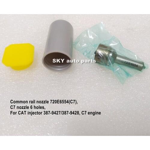 Common rail nozzle 720E6554(C7), C7 nozzle 6 holes for CAT injector 387-9427/387-9428, C7 engine