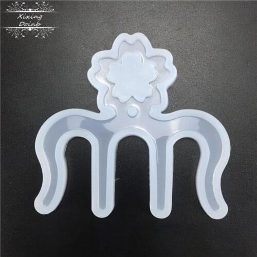 Cherry blossom shape music clip clip silicone fudge mold cake decoration tool candy chocolate fudge mold resin mold