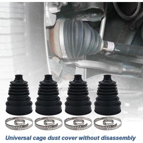 4Pcs Universal Drive Shaft CV Joint Boot Kit Constant Velocity Dust Cover for Mercedes-Benz W251 R280 R300 R320 R350 R500 R550 R