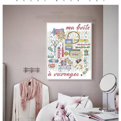 Joy Sunday still life pattern needle and thread set cross stitch DIY 11&14CT cross stitch kit hand embroidery sewing kit