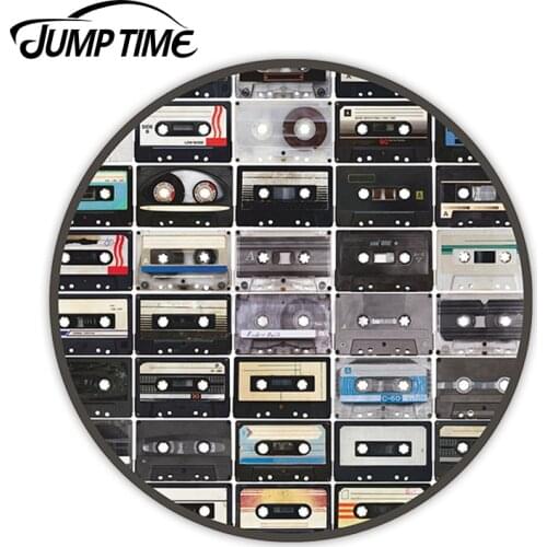 Jump Time Retro Cassette Tapes Vinyl Stickers Fun Sticker Laptop Luggage JDM Decal Car Wrap Bumper Trunk Truck Graphics