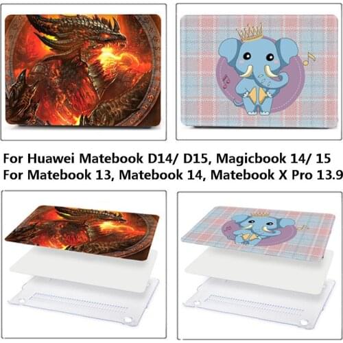PVC Laptop Anti-Scratch Case For Huawei MateBook-D15 D14 Honor MagicBook 14 15 For HUAWEI MateBook X Pro 2019 13.9/ 13/ 14 Shell