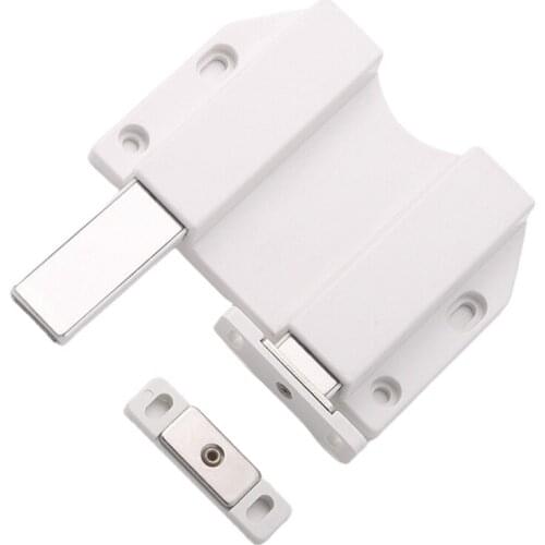 PXPD Handle-free Cabinet Door Magnetic Press Rebound Device Hidden Door Push Latch Use for Closet Cupboard Wardrobe Door