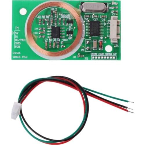 EM4100 8CM RFID Reader Wireless Module UART 3Pin 125KHz DC 5V Reading Sensor Kit