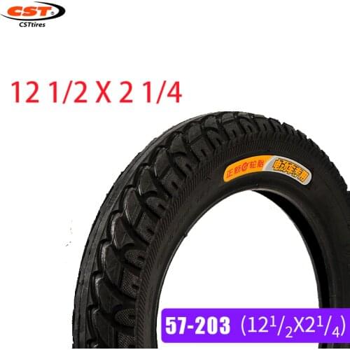 CST 12 1/2 x 2 1/4 EBIKE Fits Many Gas Electric Scooters Tire Bicycle Tires Folding Bike Kid balance Inner Tube Tire 57-203