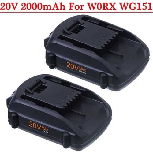 20V 2000mAh 2.0Ah Li-ion Replacement Battery For WORX WA3520 WG545 WG155 WG255 WG251 WG151 WG151.5 WG155 power tool battery