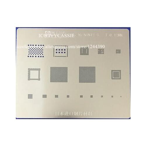 For iPad 5 mini 2 3 BGA Stencil CPU Wifi Nand flash IC BGA Direct Heating Template 0.12mm Thickness